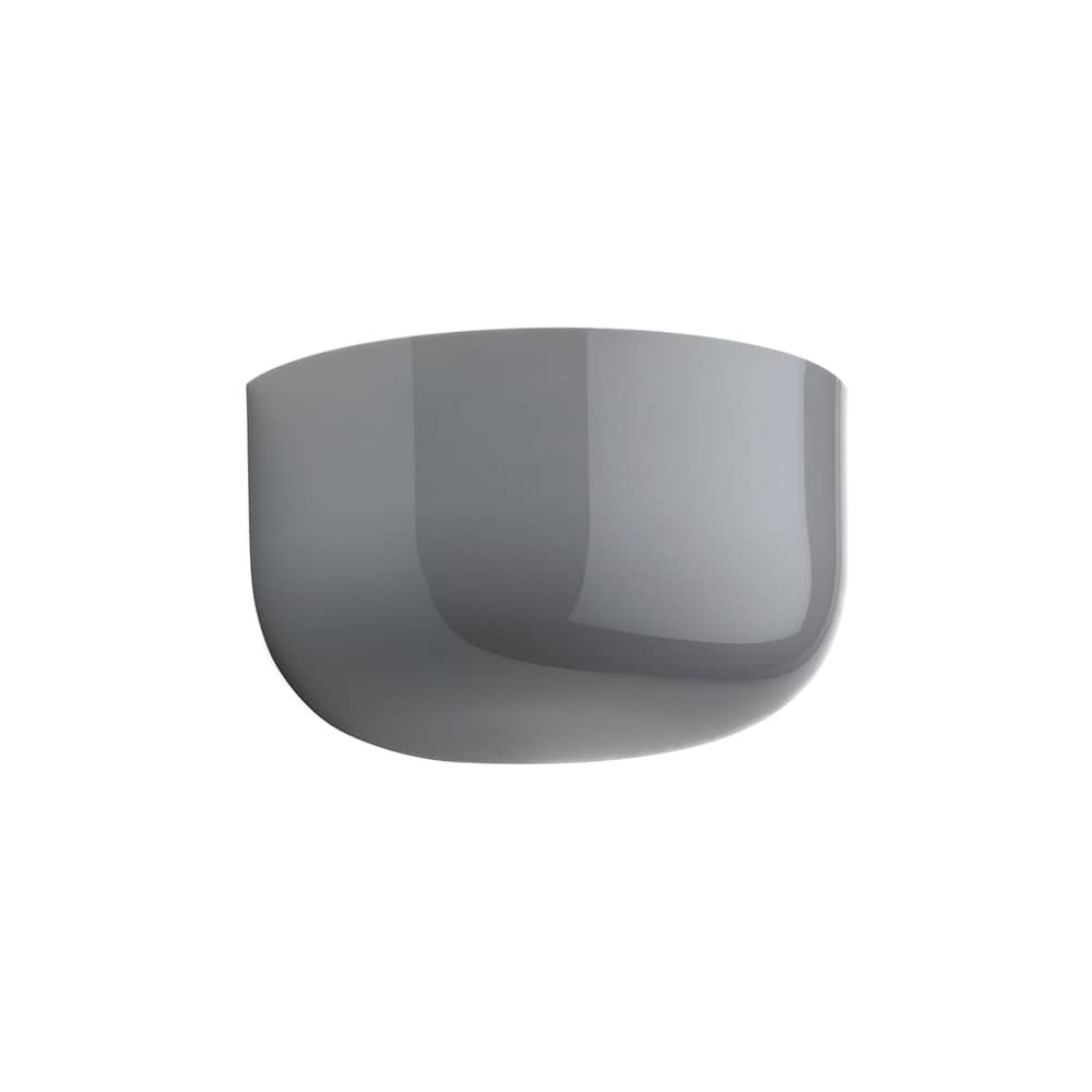 Applique Bellhop Wall Up plastique gris / LED  / L 19,1 cm - Flos - Gris - Polycarbonate