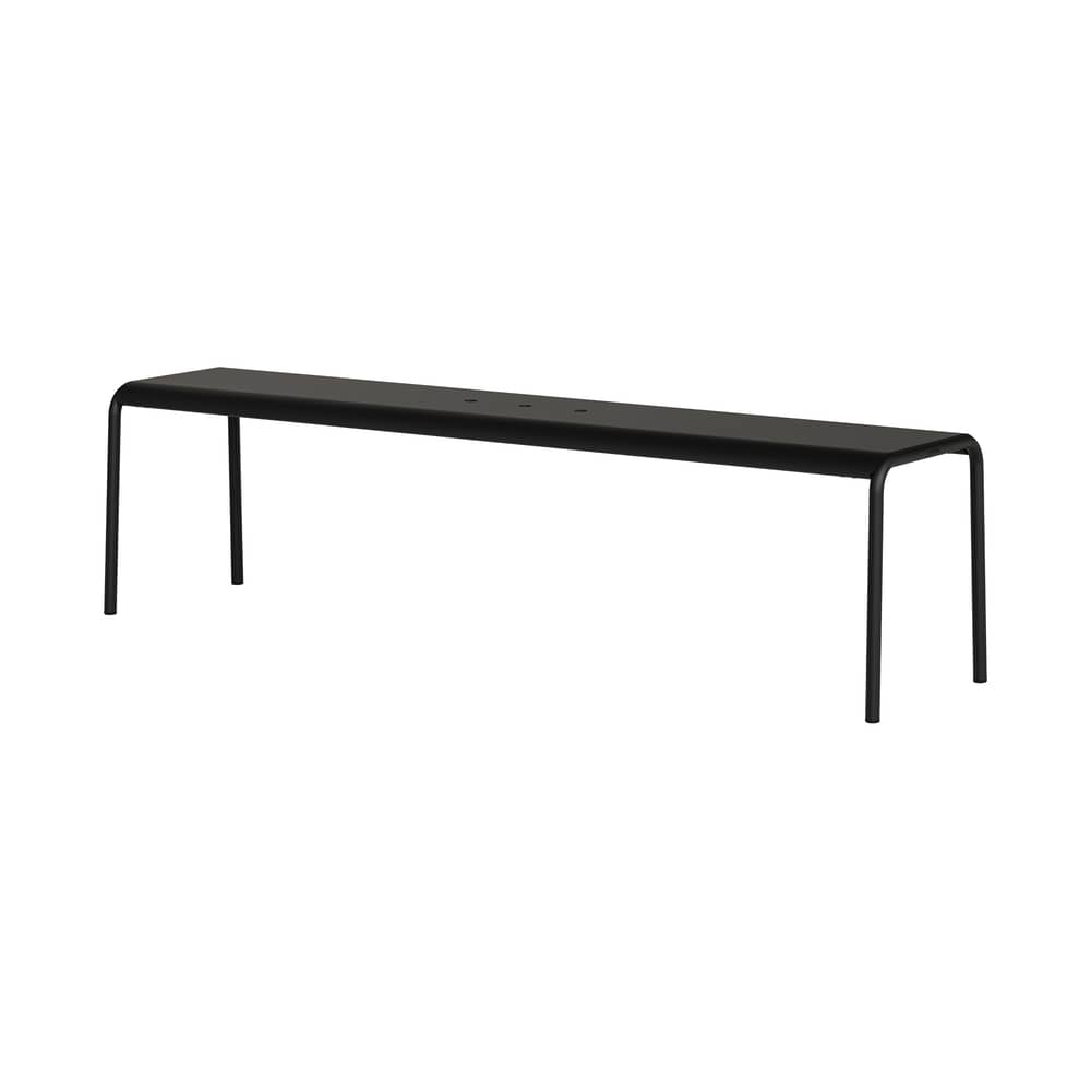 Banc Panorama métal noir / L 170 cm - TIPTOE - Noir Graphite - Acier thermolaqué