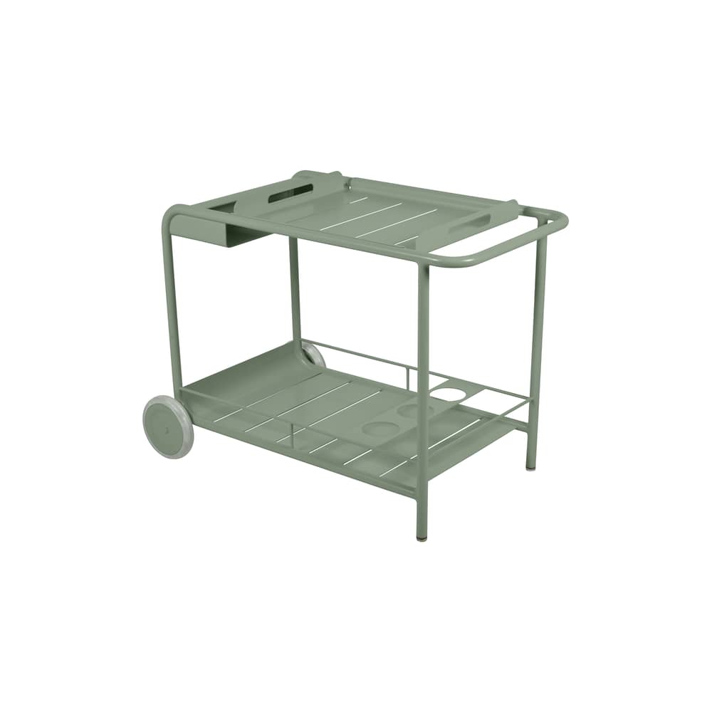 Desserte Luxembourg métal vert / Aluminium - Fermob - Cactus - Aluminium laqué