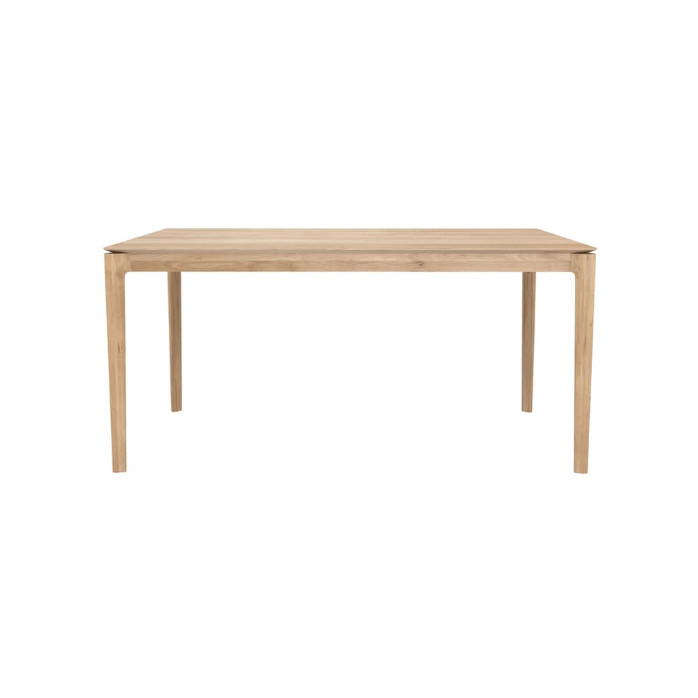 rechteckiger Tisch Bok holz natur / Eiche massiv  - 180 x 90 cm / 8 Personen - Ethnicraft - 180 x 90 cm / Eiche - Geölte Massiveiche