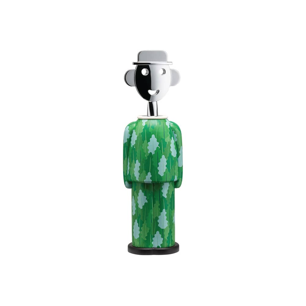 Tire-bouchon Alessandro M. - Arborea  / Alessandro Mendini, 1994 - Edition limitée - Alessi - Arborea / Vert -  Zamak, Acier, Biocomposite AlkiPaper