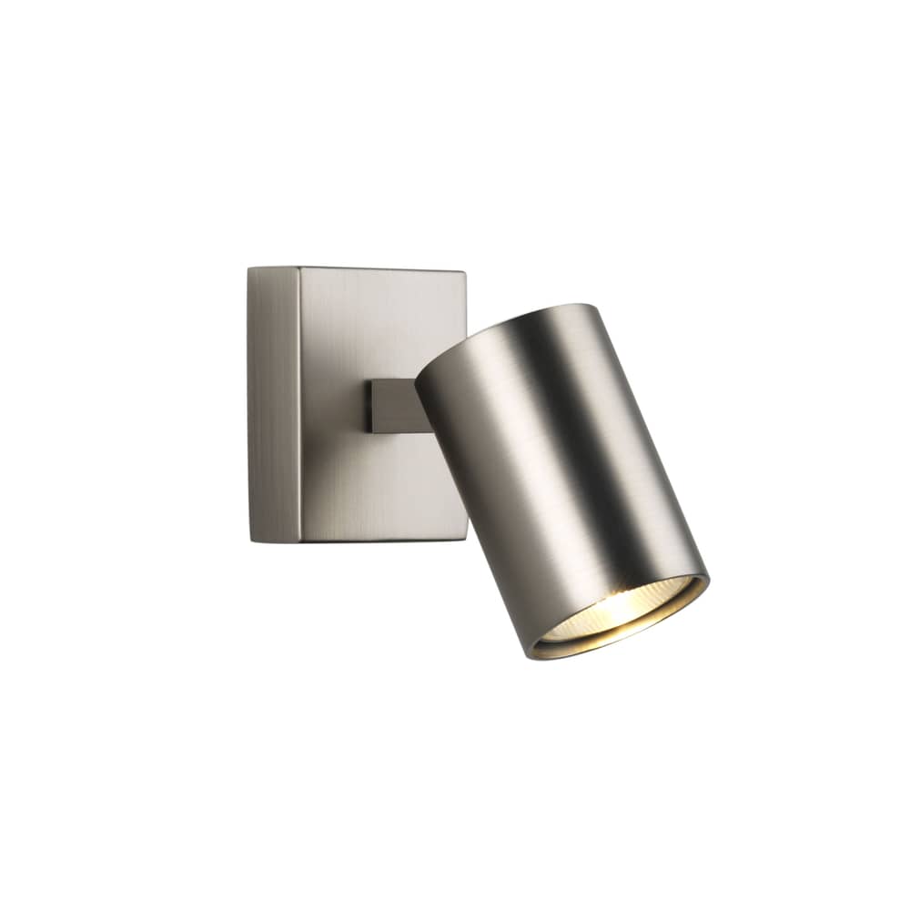 Applique Ascoli metallo / Plafoniera - Spot orientabile - Astro Lighting - Nichel opaco - Acciaio