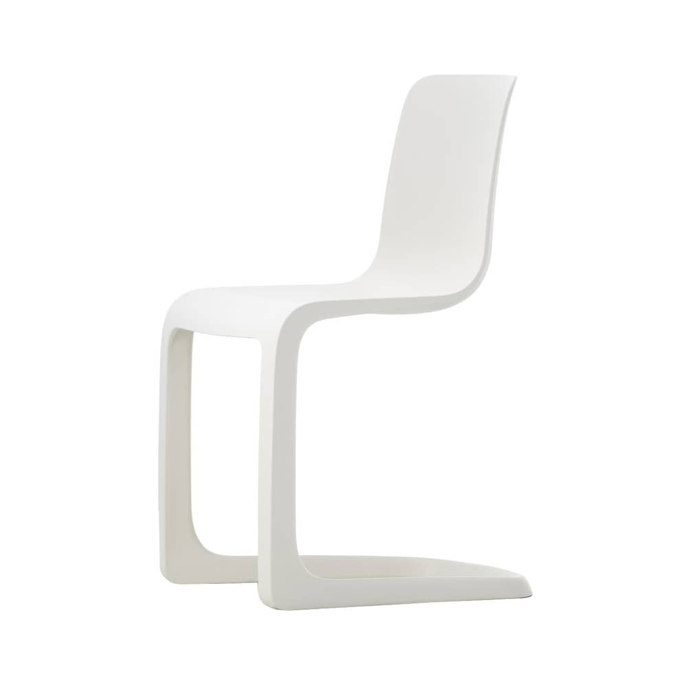 Chaise EVO-C plastique blanc - Vitra - Ivoire - Polypropylène