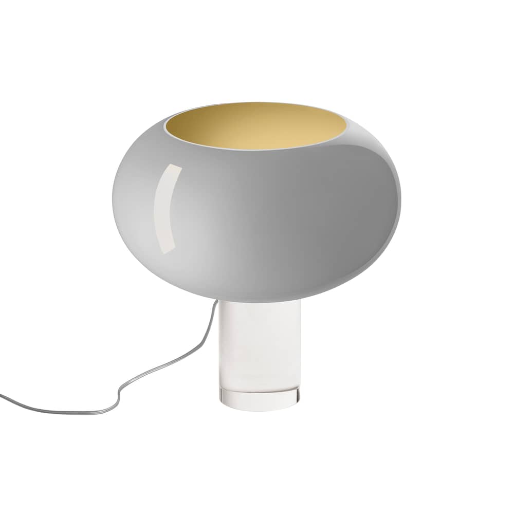 Lampe de table Buds 2 verre gris / Ø 41 x H 42 cm - Foscarini - Gris - PMMA, Verre soufflé