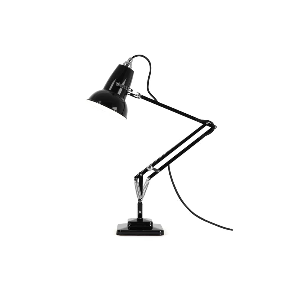 Lampe de table Original 1227 Mini métal noir / 2 bras articulés - H max 50 cm /Réédition 1930\' / Seconde vie - Anglepoise - Noir Jet - Acier, Aluminium, Fonte de fer