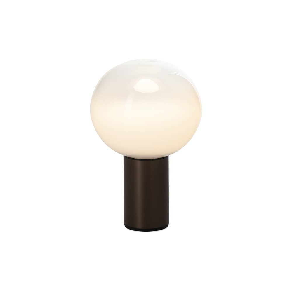 Tischleuchte Laguna glas gold metall / Ø 16 x H 24 cm - Artemide - Bronze - Aluminium, geblasenes Glas