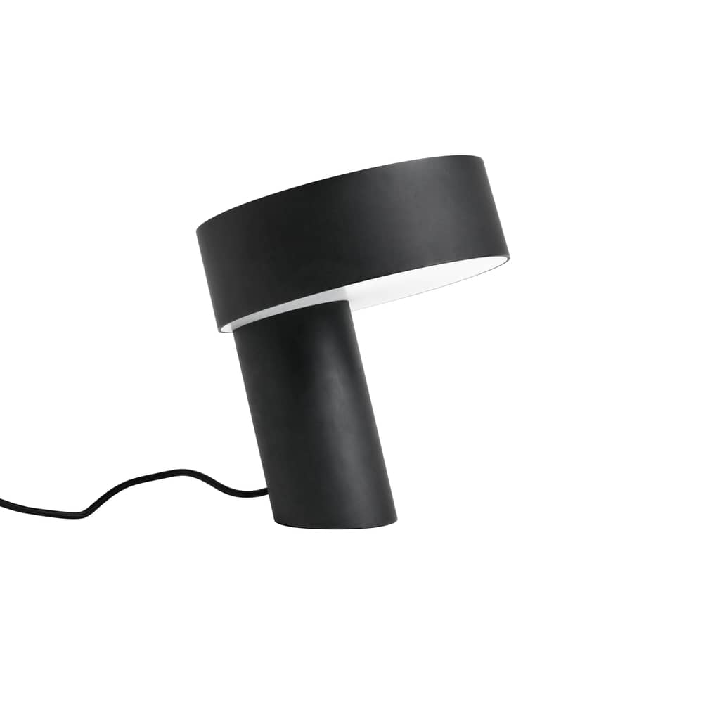 Lampe de table Slant métal noir - Hay - Noir - Aluminium, Fonte