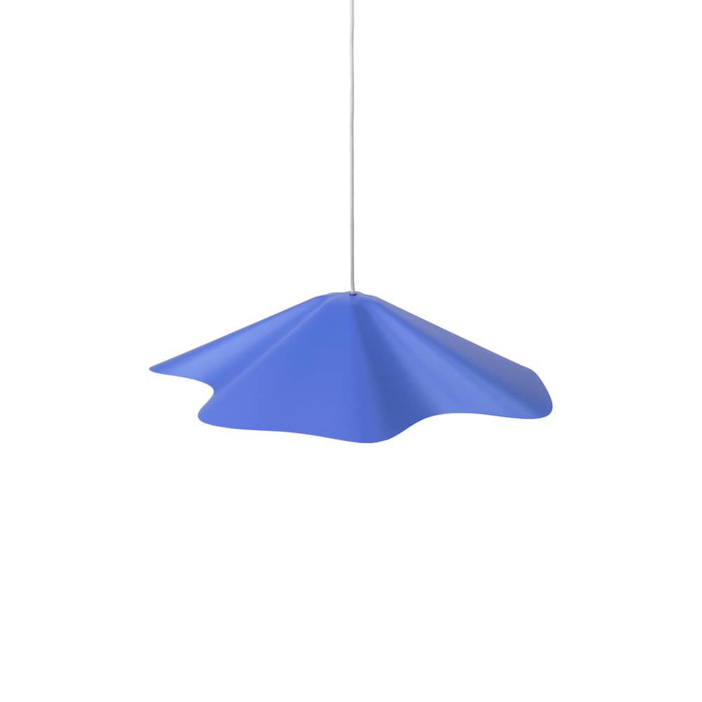 Skirt Pendant metal blue / Ø 60 x H 14 cm - BROSTE COPENHAGEN - Blue - Steel