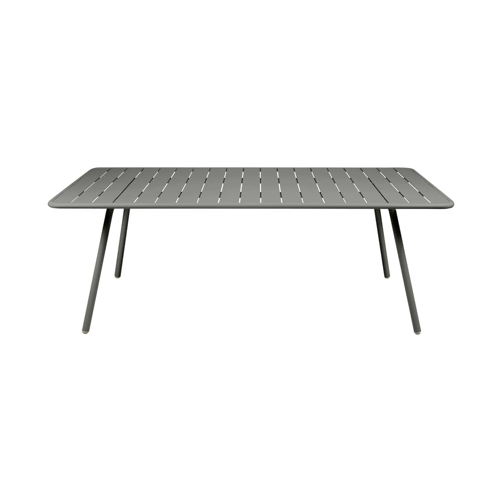 rechteckiger Tisch Luxembourg metall grün / 207 x 100 cm - 8 bis 10 Personen - Fermob - Rosmarin - lackiertes Aluminium