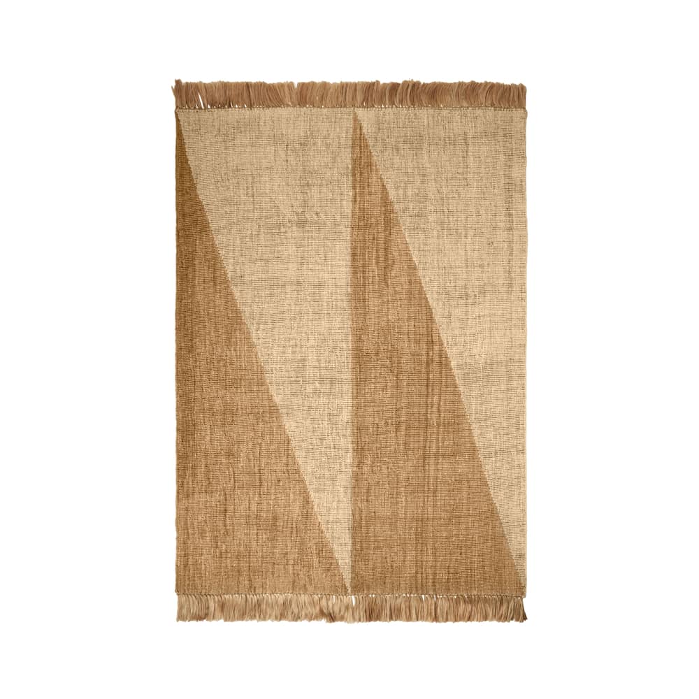 Studie Rug cane & fibres beige / 170 x 240 cm - Hand-woven Hessian - Ferm Living - 170 x 240 cm / Natural - Hessian