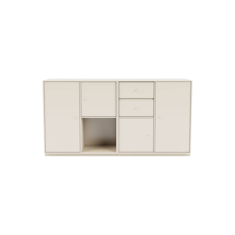 Buffet Couple / L 139.2 x P 38 x H 72,6 cm - MONTANA - Oat 158 - MDF laqué