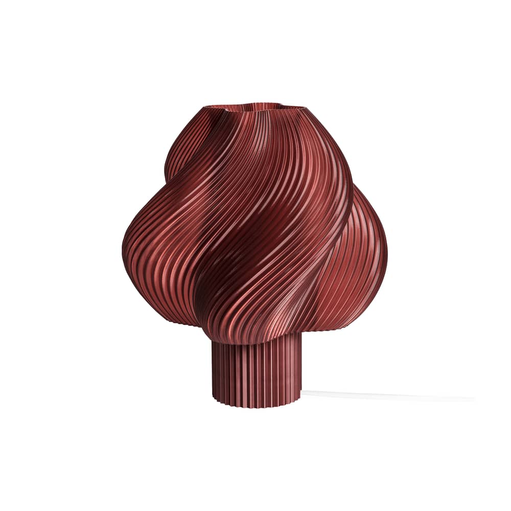 Lampe de table Soft Serve Regular rouge / H 26 cm - CRÈME ATELIER - Cerise - PLA recyclé