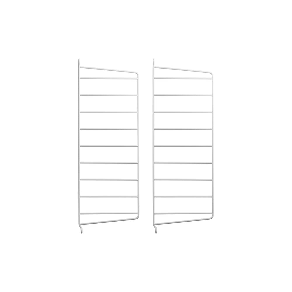 Lot de 2 montants muraux / H 50 x P 20 cm - String Furniture - Blanc - Acier