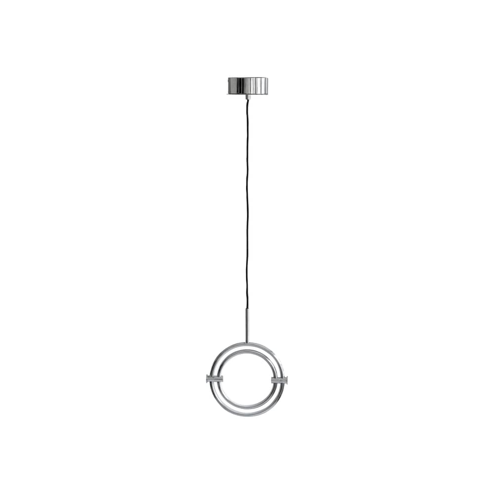 Maru Mini LED Pendant metal silver / Modular Rings - Ø 23 cm - 101 COPENHAGEN - Chromed - Acrylic, Aluminium