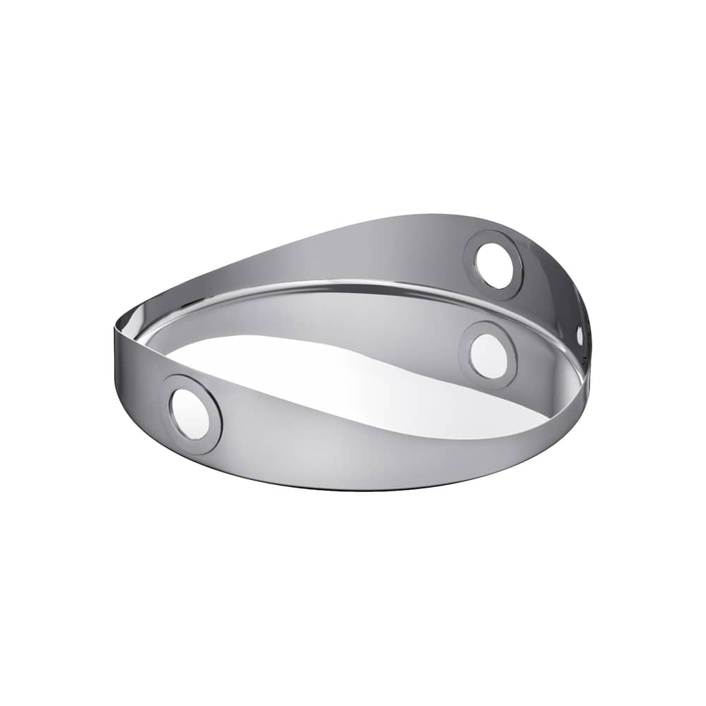 Plateau Rond Nomade Christofle Mood 40 Cm Inox (Neuf Autre
