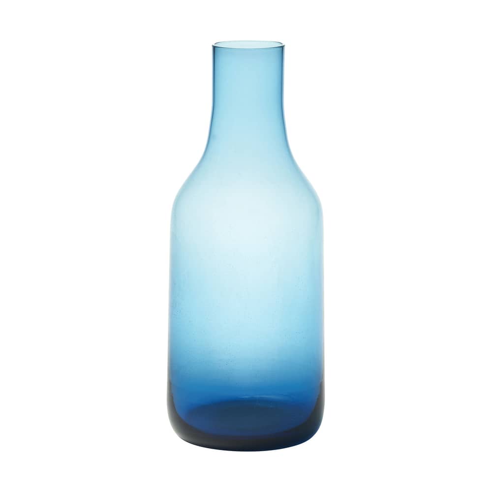 Carafe Bottiglia / H 27 cm - Bitossi Home - Bleu - Verre soufflé