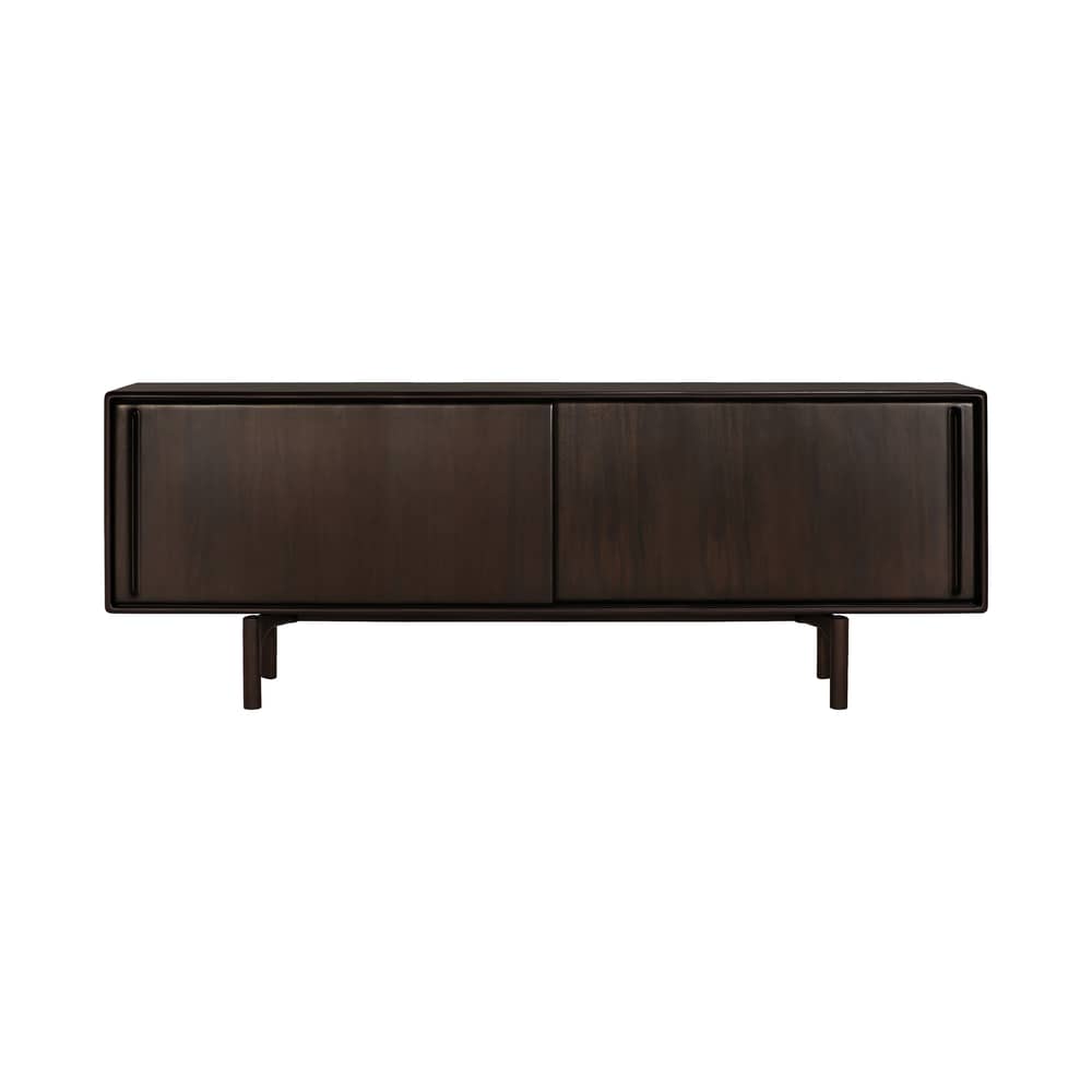 Buffet Flow bois marron / L 224 x H 82 cm - 2 portes coulissantes - Ethnicraft - L 224 cm - Acajou massif