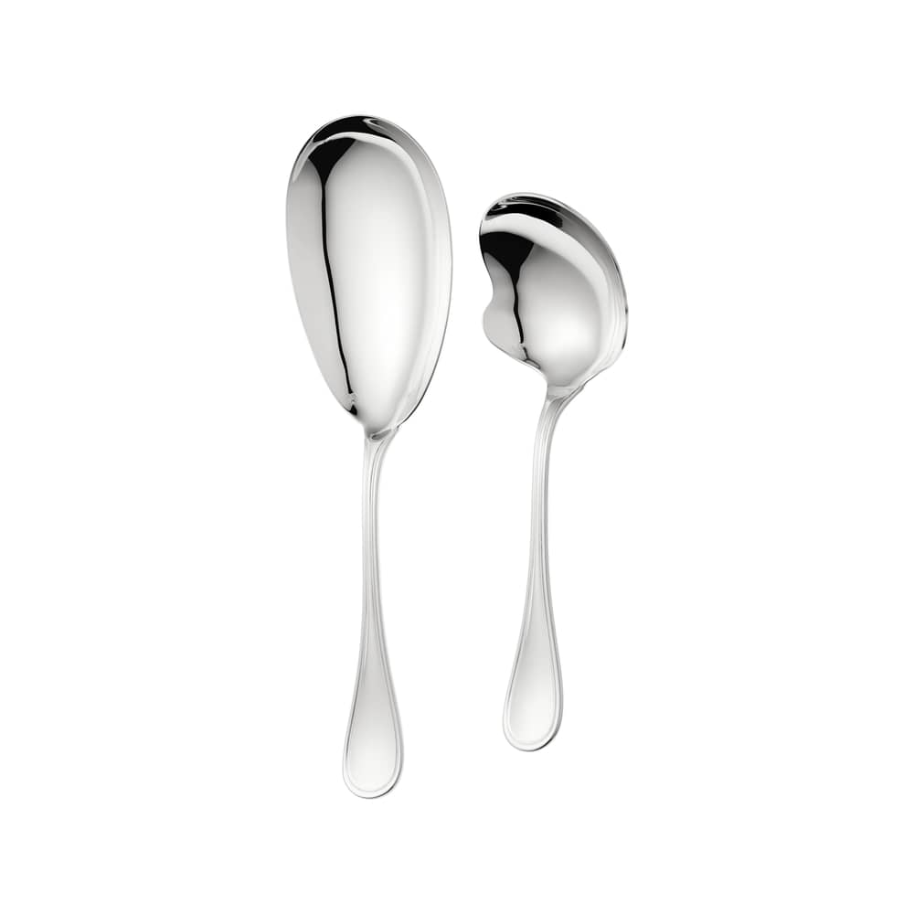 Albi Cutlery set metal / 2 rooms to serve accompaniments - Christofle - Silvery metal - Silvery metal