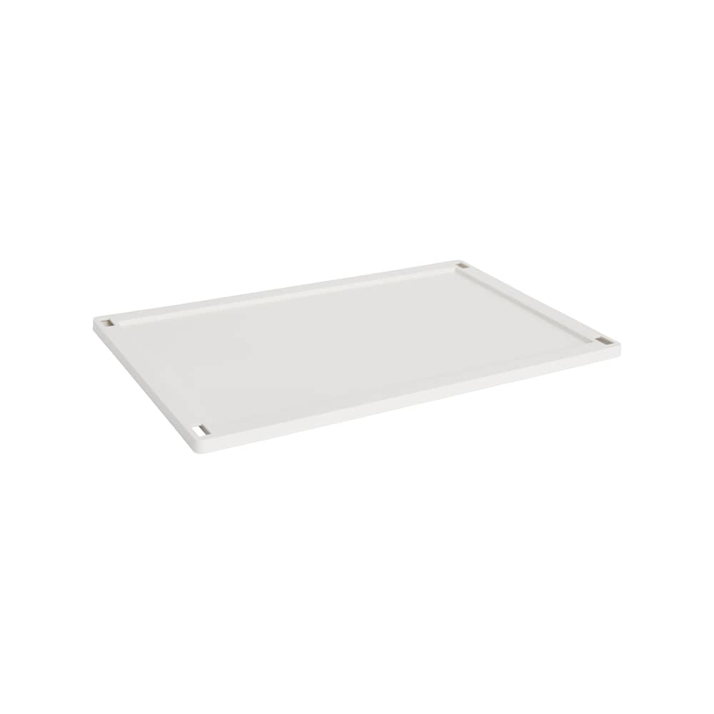 Deckel  plastikmaterial weiß / Für Korb Colour Crate Large 35,5 x 54,5 cm - Hay - Gebrochen weiß - Recyceltes Polypropylen