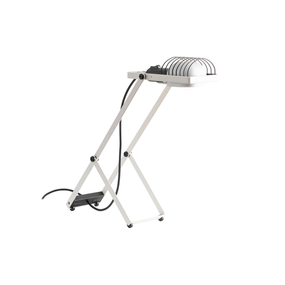 Lampe de table Sintesi métal blanc / Ernesto Gismondi, 1975 - Orientable - Artemide - Blanc - Aluminium