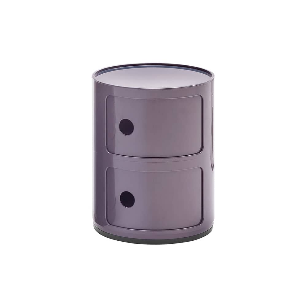 Ablage Componibili plastikmaterial violett / 2 Fächer - H 40 cm - Kartell - Violett - ABS
