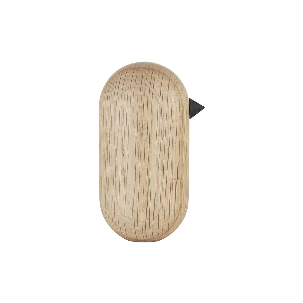 Figurine Little Bird bois naturel / H 10 x Ø 5,2 cm - Normann Copenhagen - Chêne - Chêne massif tourné