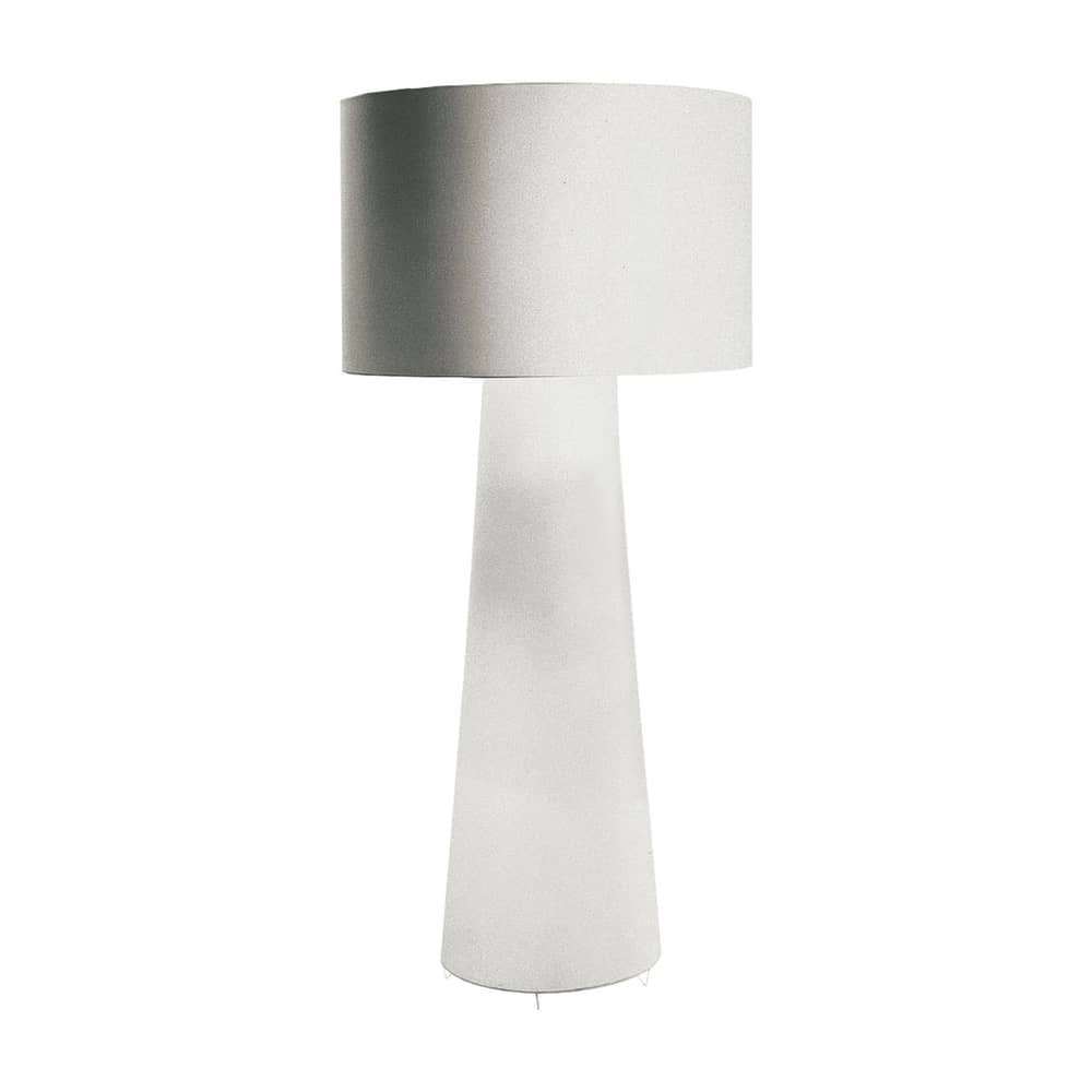 Big Shadow Floor lamp textile white / Ø 94.5 x H 198.5 cm - Fabric / Marcel Wanders, 1998 - Cappellini - H 198.5 cm / White - Fabric, Metal