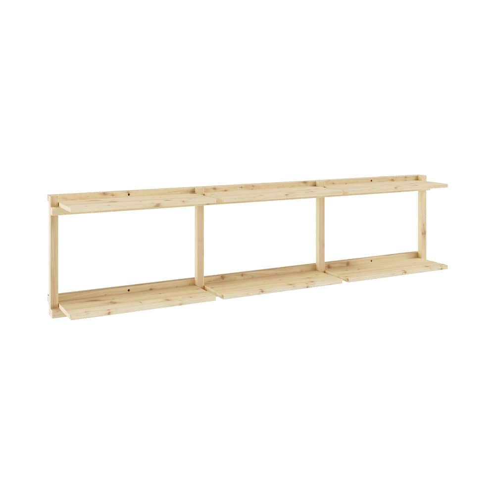 Mensola a muro Groove legno naturale / L 192 x H 47,5 cm - KARUP DESIGN - En&ls x H 47,5 cm / Pino - Pino massello certificato FSC