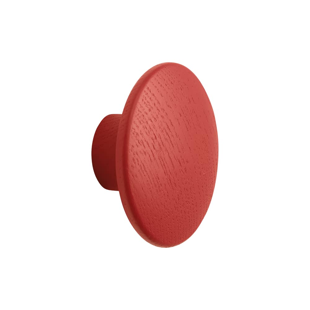 Patère The Dots Wood XS bois / Ø 6,5 cm - Exclusivité en édition limitée - Muuto - Cherry (édition limitée) - Frêne teinté
