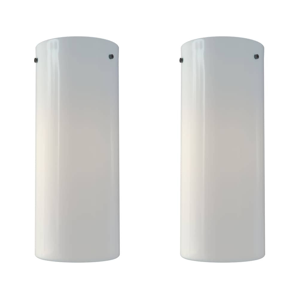 Plafoniera Tobo Porcelaine C250 Duo ceramica bianco / Ø 10 x H 25 cm - Set di 2 - DCW éditions - H 25 cm / Bianco - Porcellana