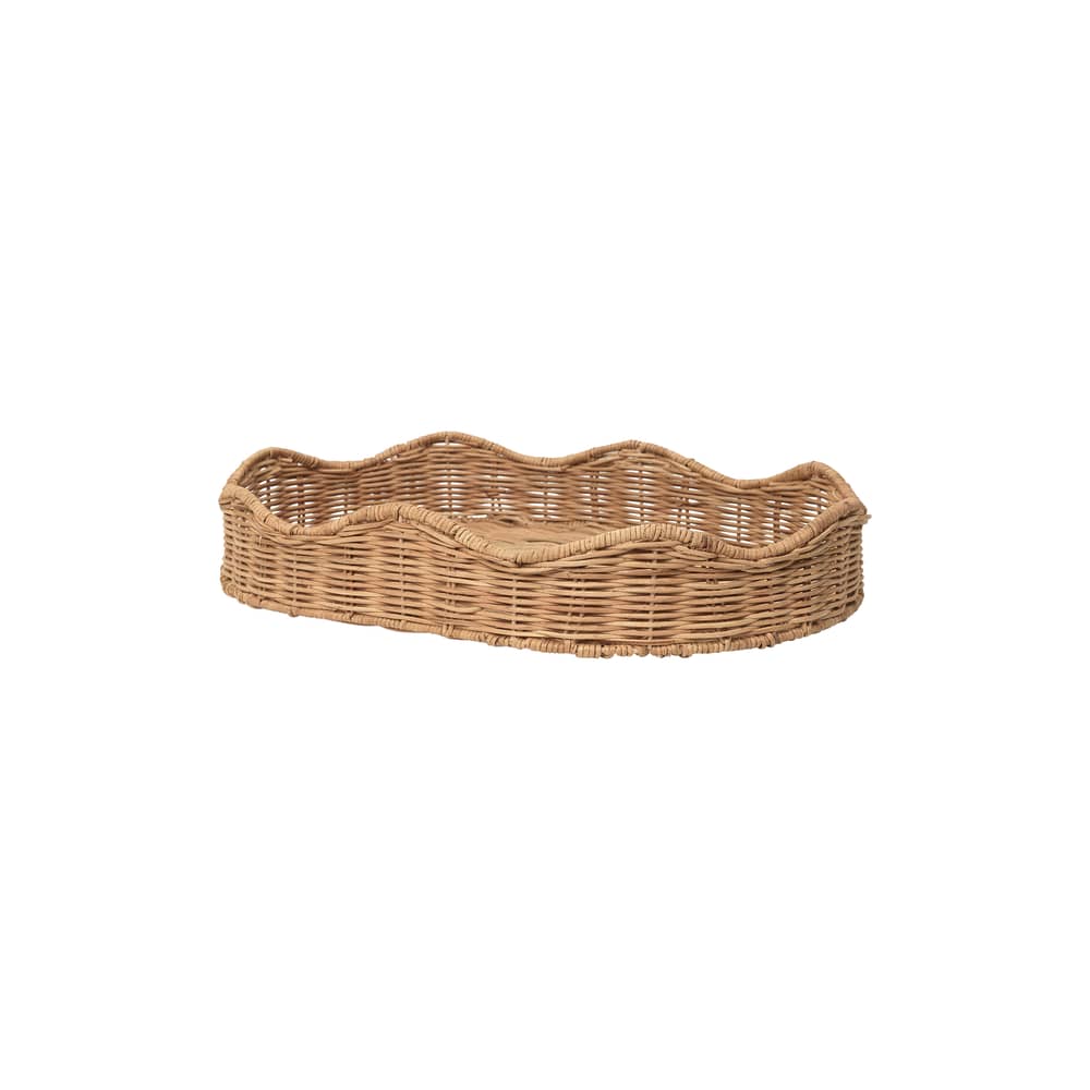 Panier Lola rotin / Plateau - 50 x 35 cm - BROSTE COPENHAGEN - Ovale / 50 x 35 cm - Rotin tressé