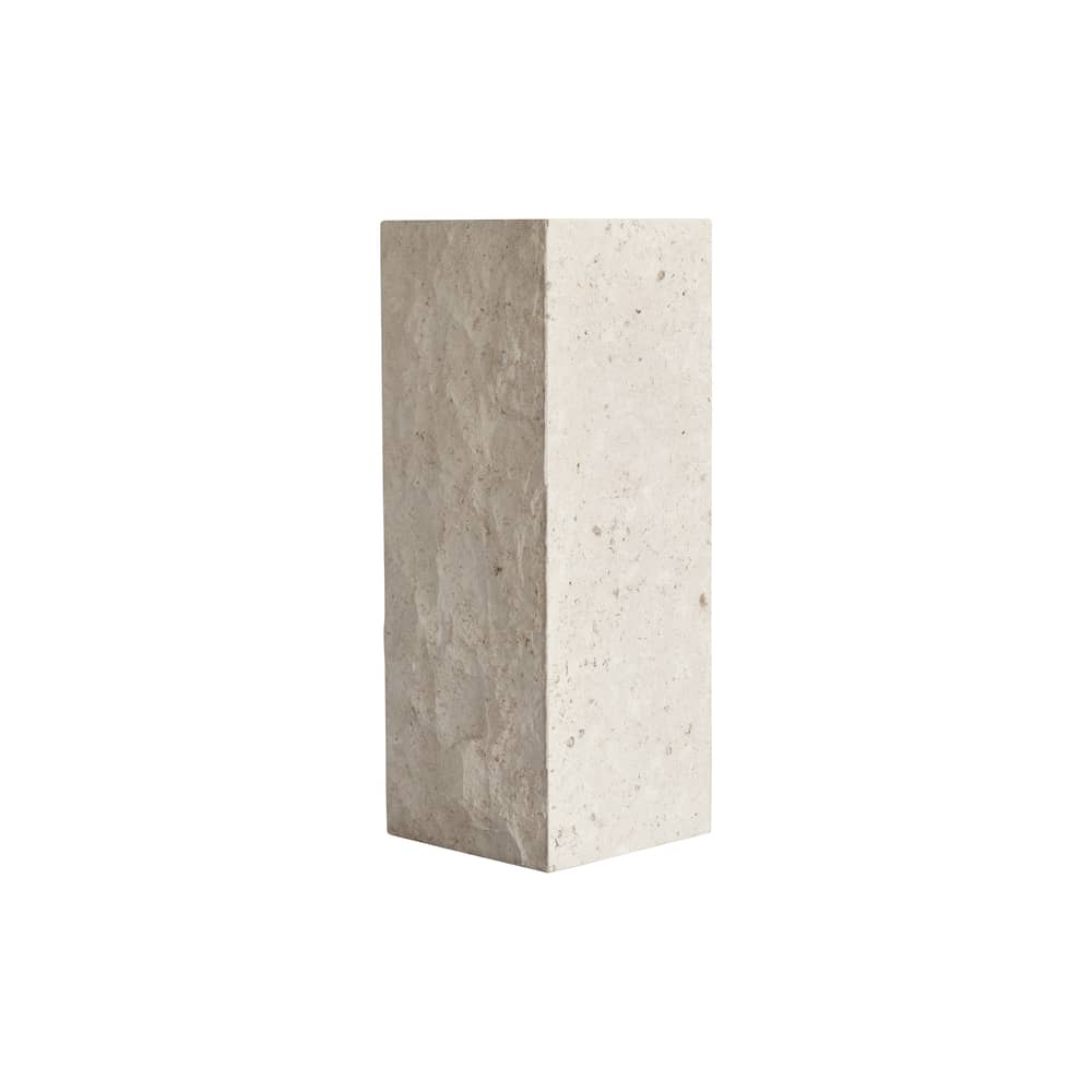 Table d\'appoint Podium Maxi / 30 x 30 x H 80 cm - Pierre naturelle - 101 COPENHAGEN - H 80 cm / Blanc - Pierre