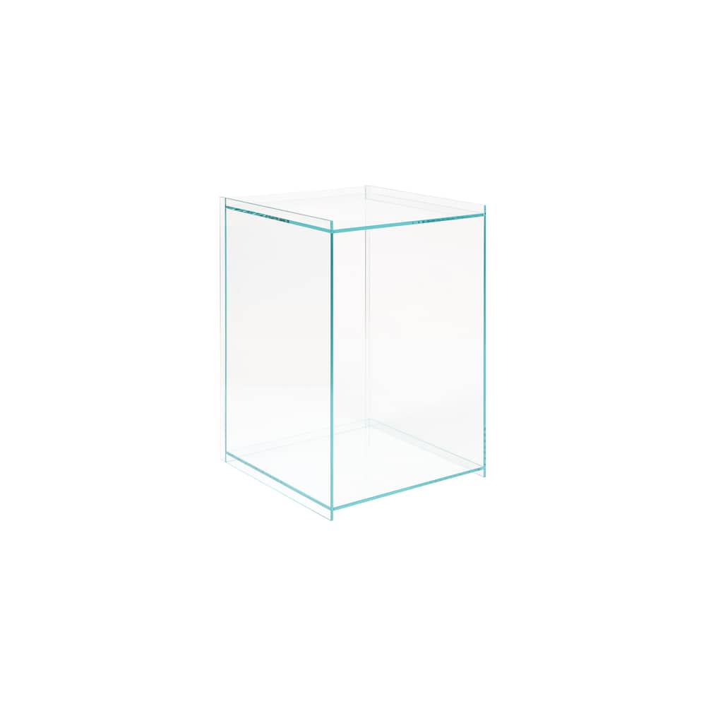 Beistelltisch Rivet Box glas transparent - Frama  - Transparent - Sekurit-Glas