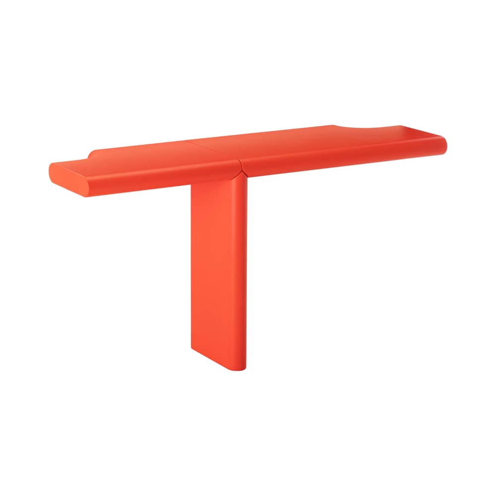 Console murale Zavolo 792 / L 144 x H 75 cm - Zanotta - Orange - MDF laqué