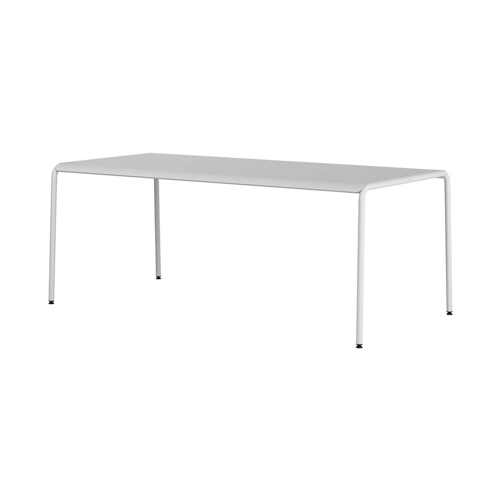 Panorama Rectangular table metal grey / 190 x 90 cm - 8 places - TIPTOE - Chalk grey - Powder coated steel