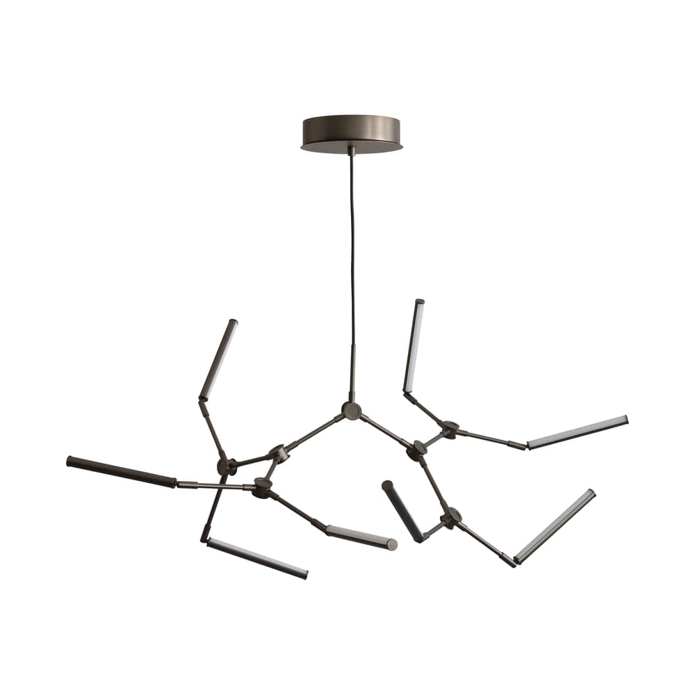 Suspension Stick Mini LED / Articulé - 124 x 95 cm - 101 COPENHAGEN - Bronze - Acrylique, Aluminium