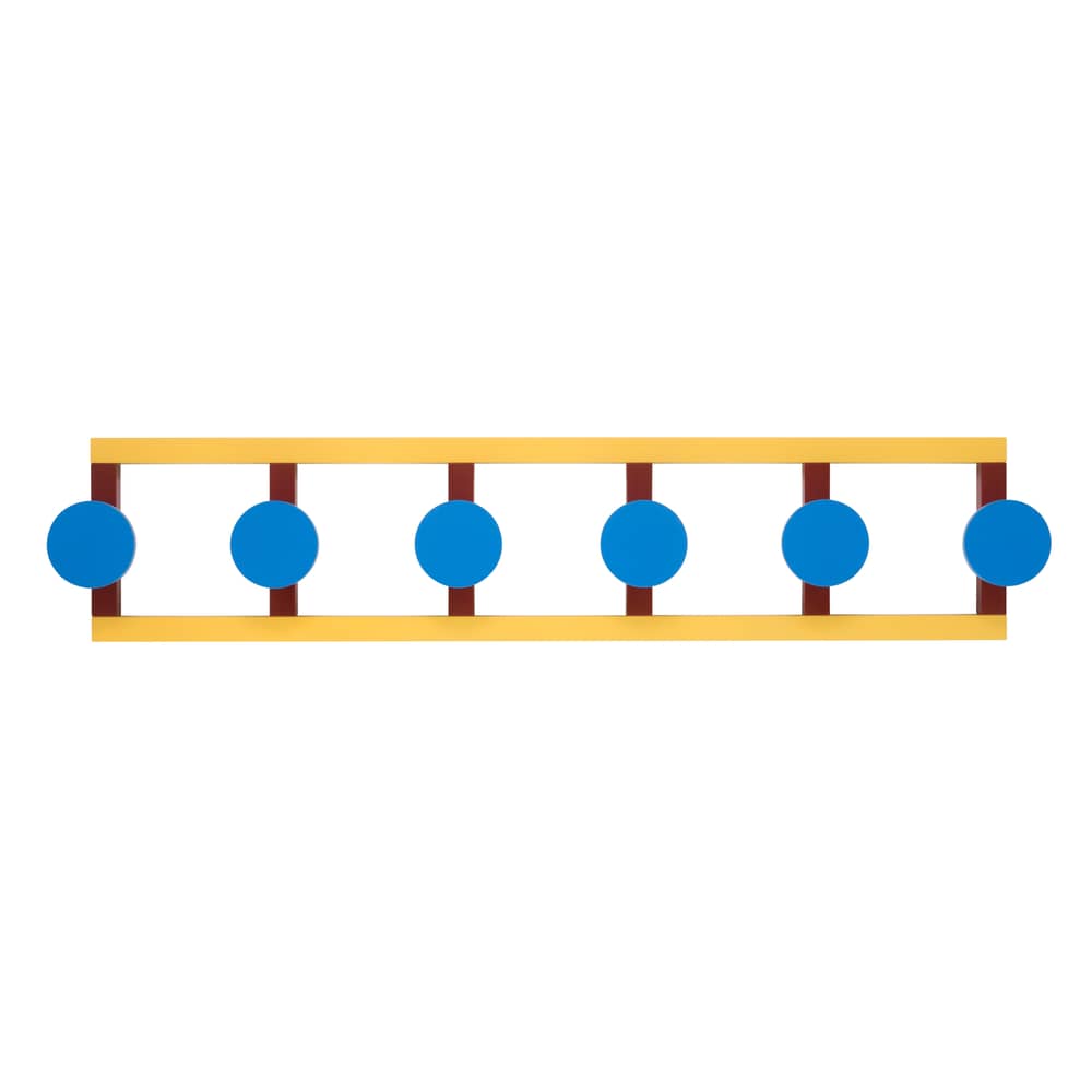 Appendiabiti Hook 3 legno multicolore / By Nathalie du Pasquier - 108 x 24 cm - Legno - raawii - Gancio 3 - Legno tinto