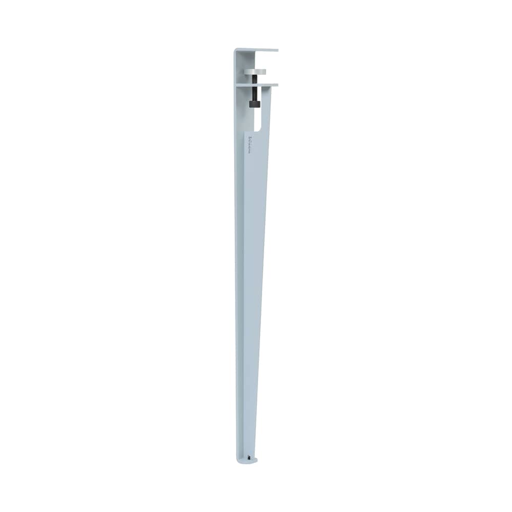 Pied  avec fixation étau / H 75 cm / Pour créer table & bureau - TIPTOE - Bleu pâle - Acier thermolaqué