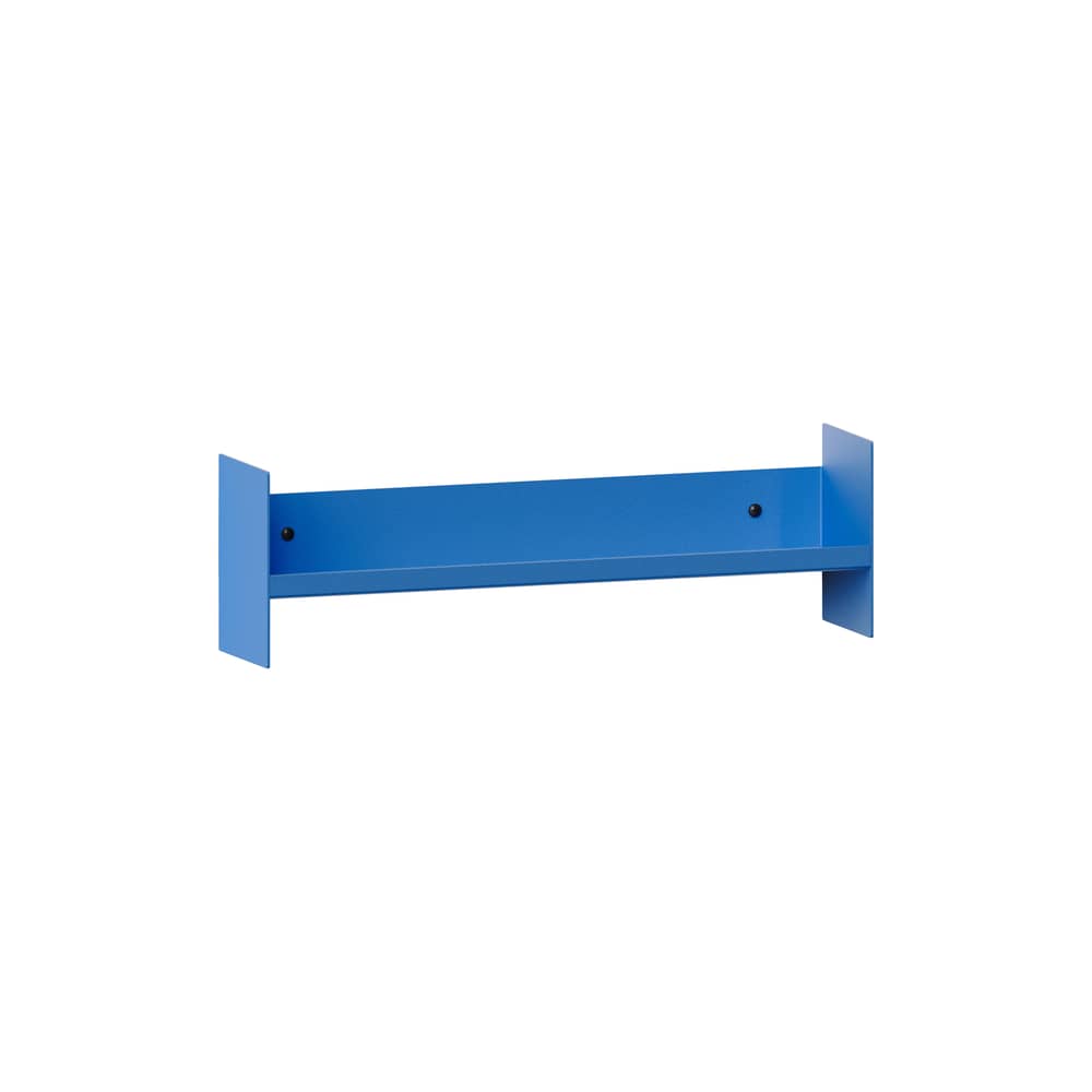 Pli Slim Shelf metal blue / W 45 x D 10 cm - TIPTOE - Azur blue - Powder coated steel