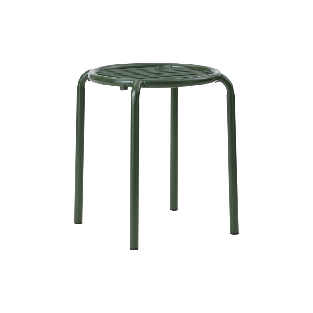 Stappelbarer Hocker Vig metall grün - Normann Copenhagen - Dunkelgrün - thermolackierter Stahl
