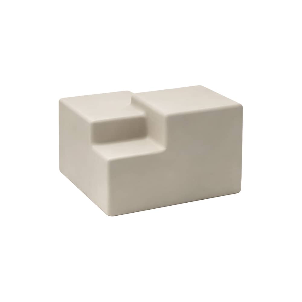 Table basse Matrix / 52 x 52 x H 38 cm - Béton - Mogg - Perle - Béton