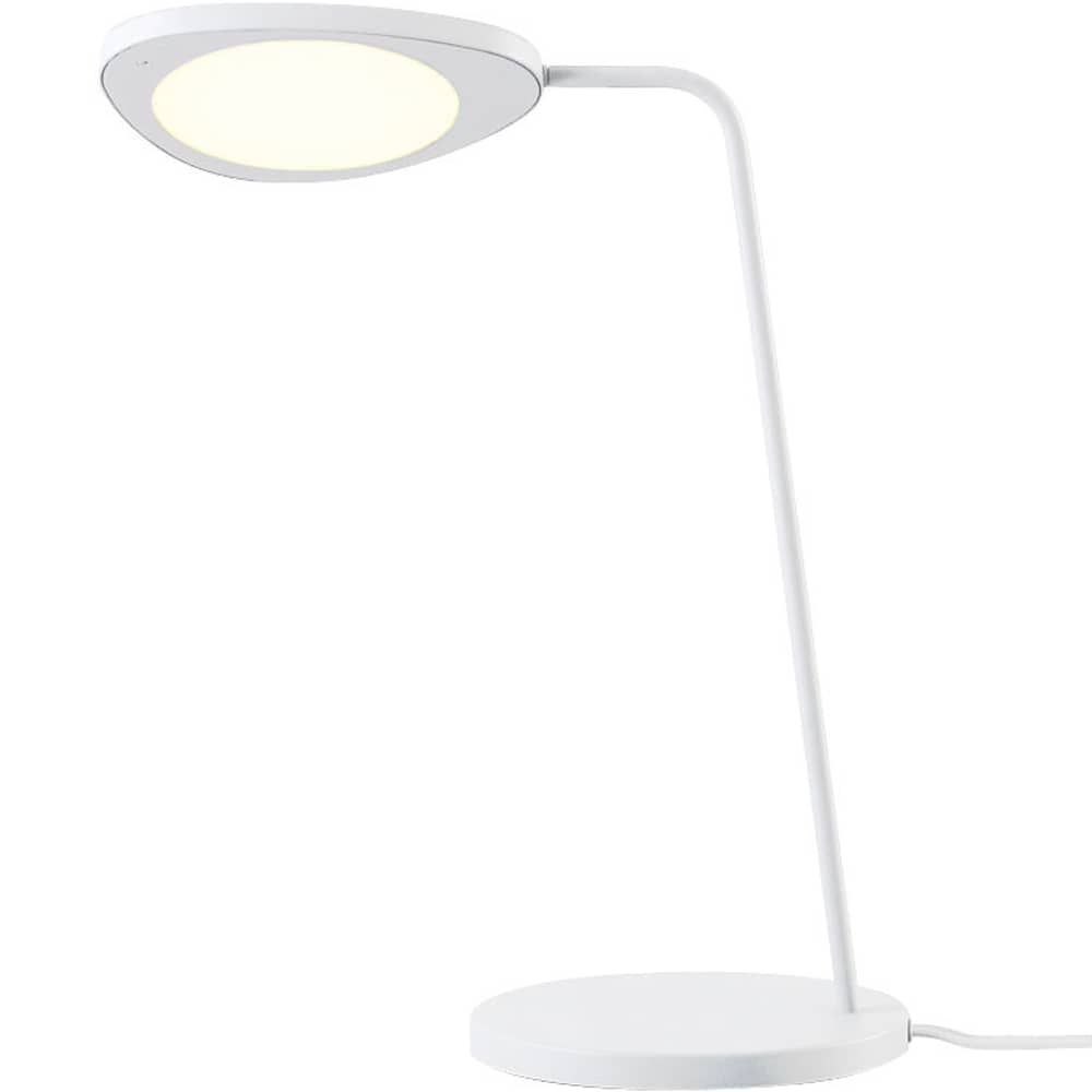 Tischleuchte Leaf LED metall weiß - Muuto - Weiß - Aluminium