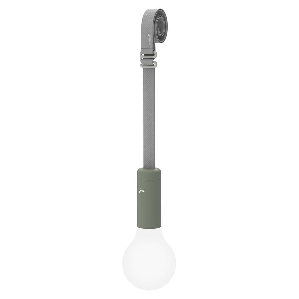 Accessoire / Sangle de suspension pour lampe sans fil Aplô LED - Fermob - Cactus / Sangle grise - Aluminium, Polyester