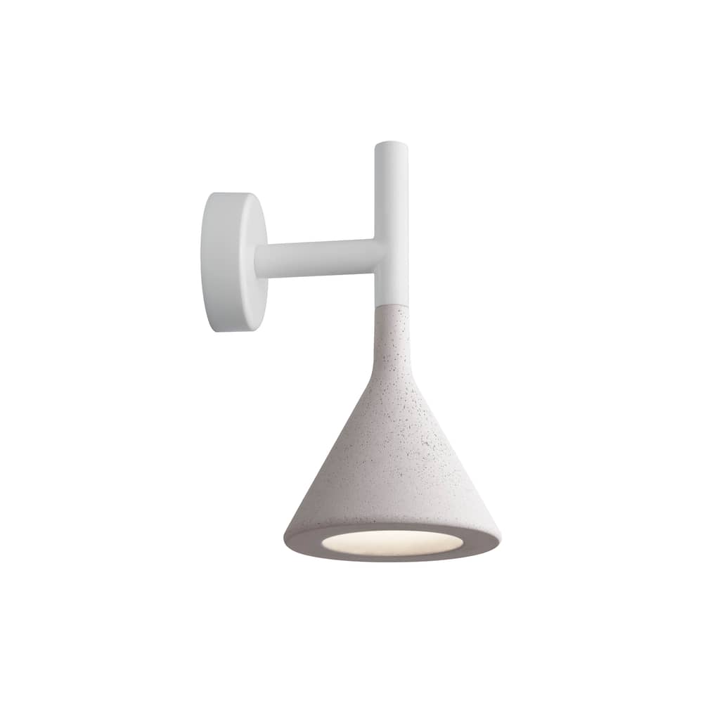 Applique Aplomb Mini / Ciment - Foscarini - Blanc - Ciment, Métal