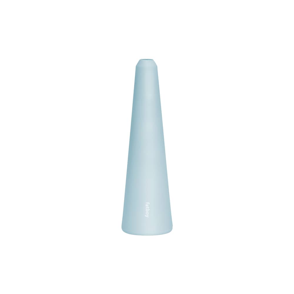 Bougeoir Spire métal bleu Small / H 26 cm - Fatboy - Bleu givré - Aluminium