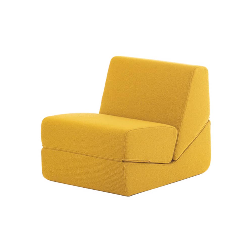 Chauffeuse convertible Galeotta Zanotta / Fauteuil convertible - Réédition 1968 - Jaune - Tissu | Made In Design