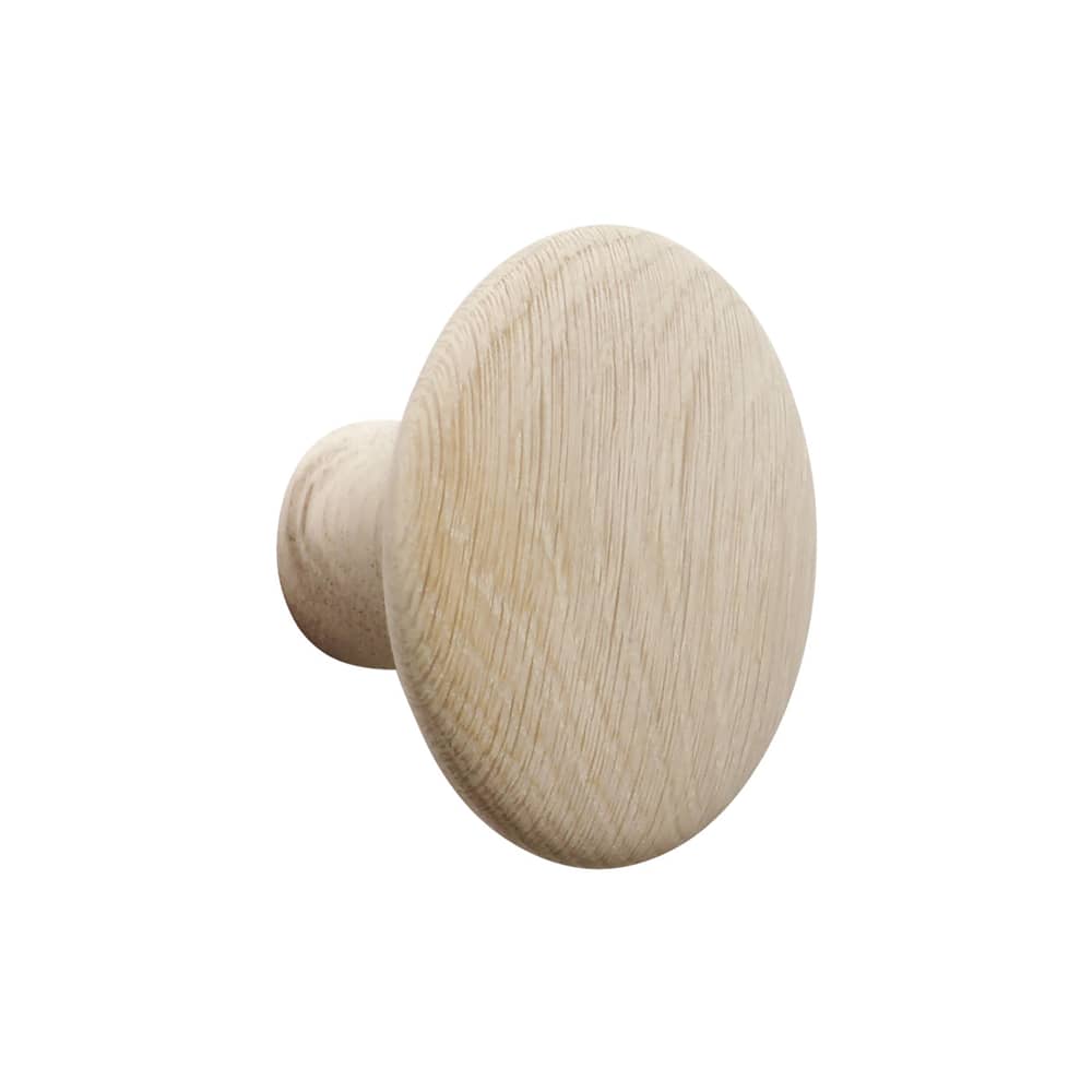 Patère The Dots Wood Small / Bois - Ø 9 cm - Muuto - Chêne naturel - Chêne