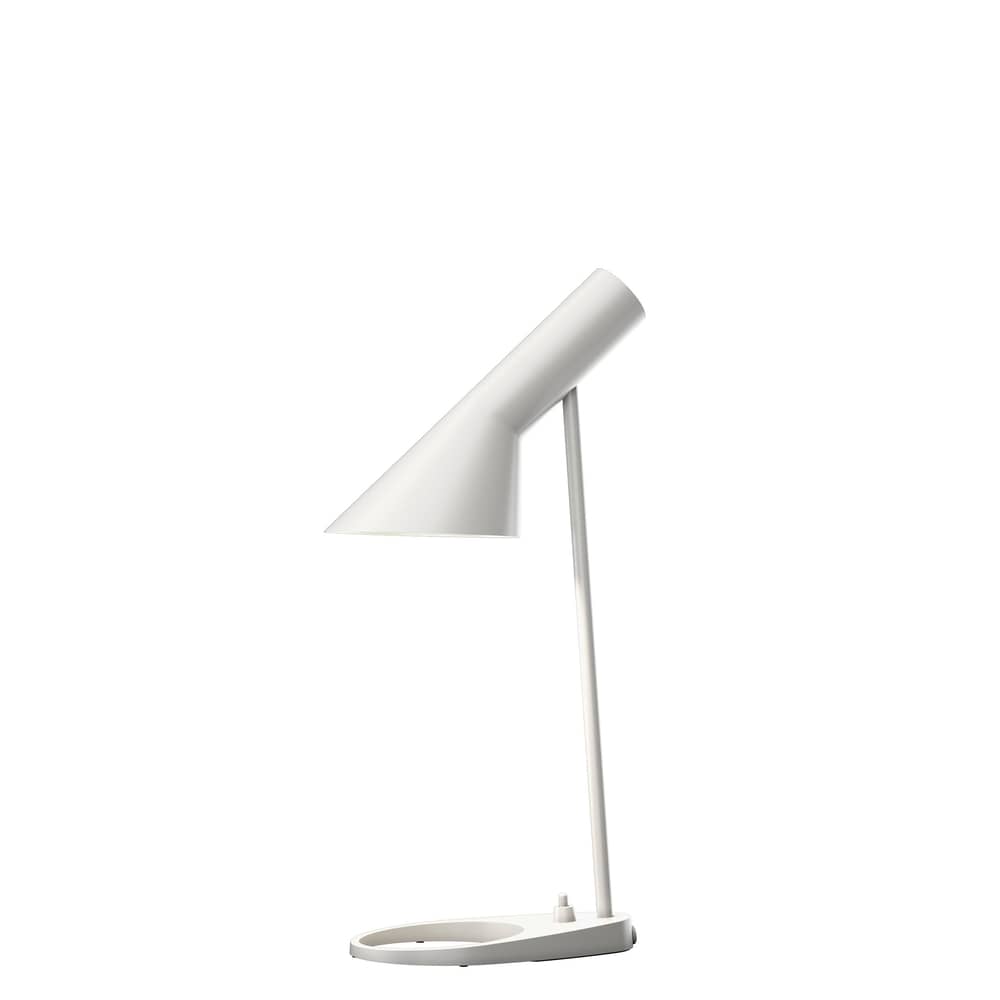 Tischleuchte AJ Mini metall weiß (1960) / H 43 cm - Louis Poulsen - Weiß - Stahl, Zink