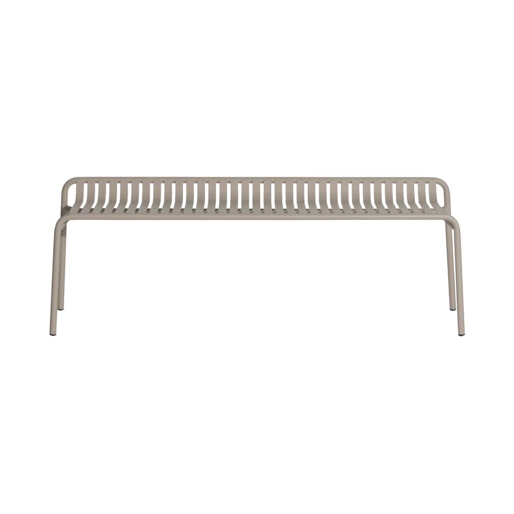 Banc Week-end métal beige / Aluminium - L 156 cm - Petite Friture - Dune - Aluminium