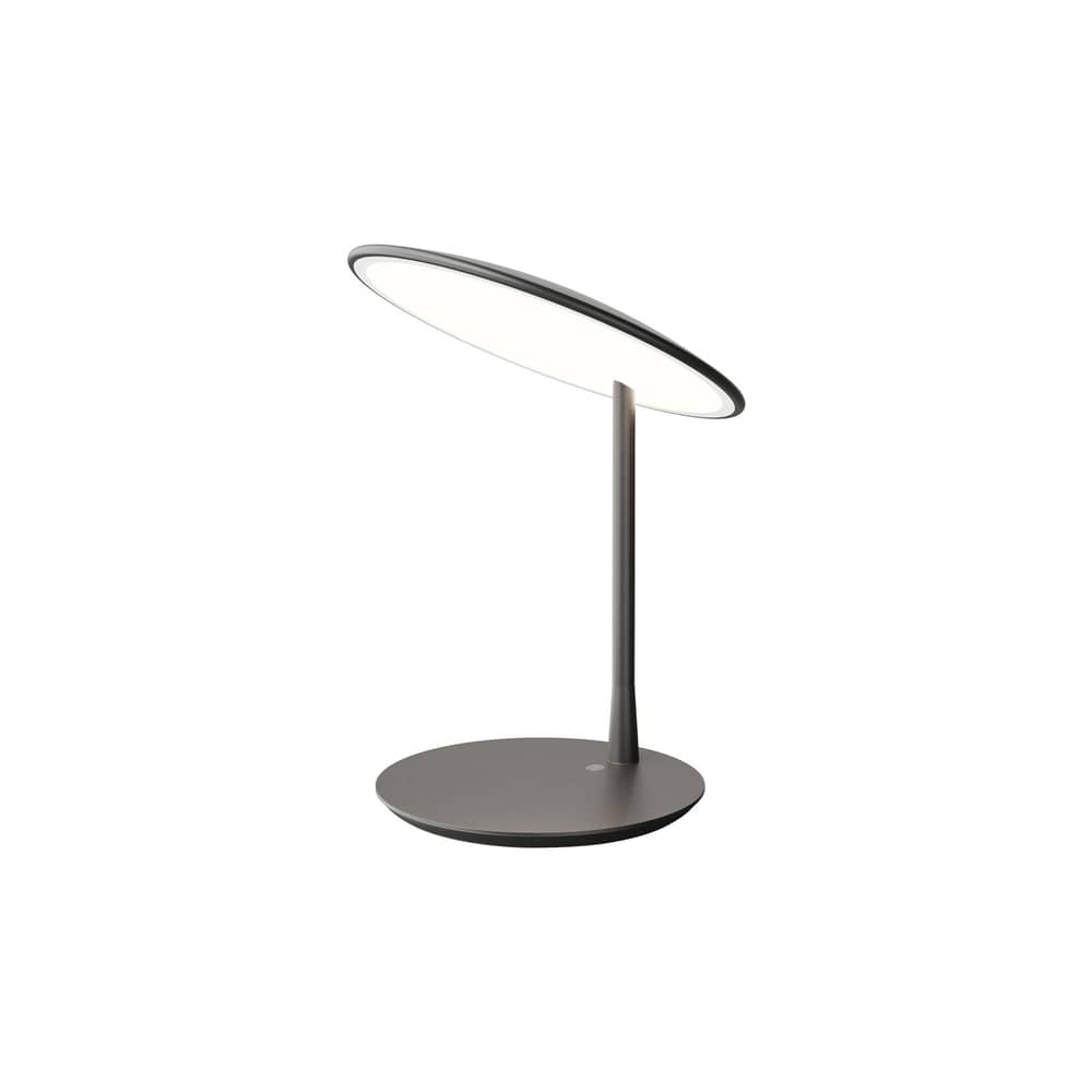Lampe de table Disc LED métal noir / Orientable - NINE - Noir - Acier, Aluminium
